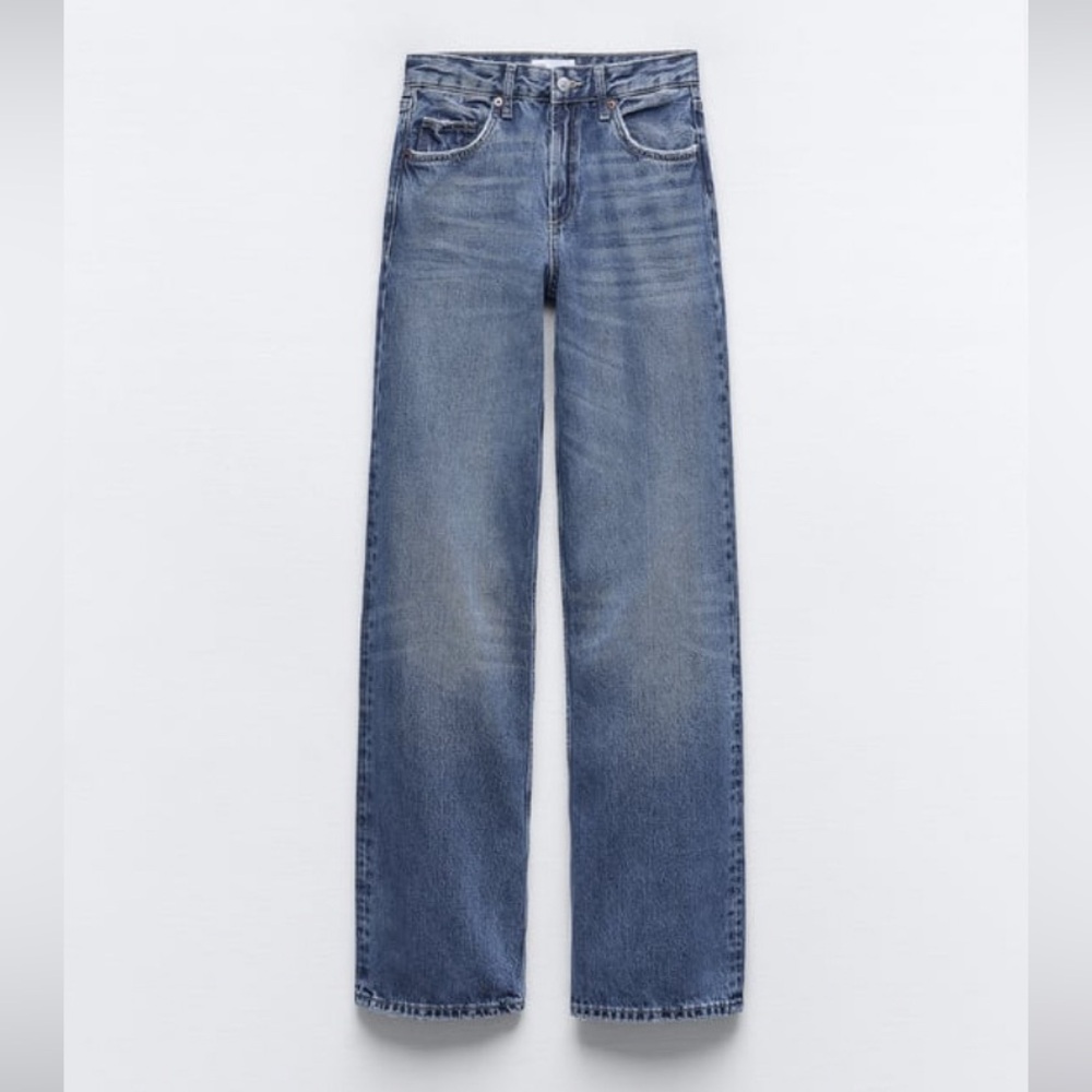 FULL LENGTH TRF MID-RISE WIDE LEG JEANS